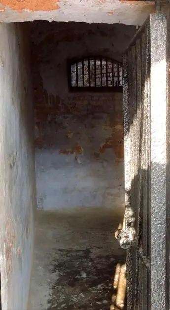 A prison cell at the Cellular jail